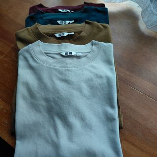 ユニクロ(UNIQLO)のユニクロ　エアリズムコットンオーバーサイズTシャツ　4着(Tシャツ/カットソー(半袖/袖なし))