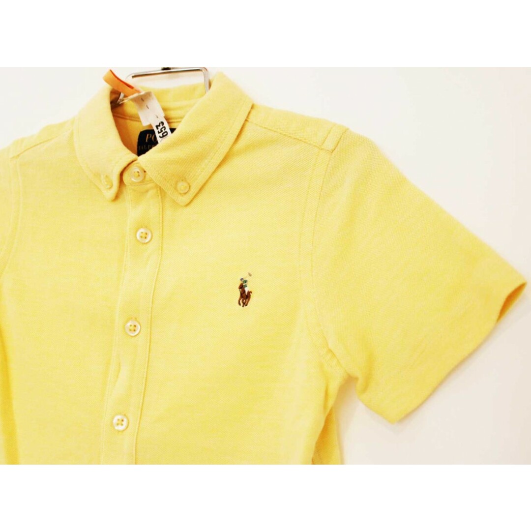 Ralph Lauren(ラルフローレン)の【夏物 新入荷!】[ラルフローレン/Ralph Lauren]110cm 半袖カットソーシャツ 黄色【中古】子供服 キッズ kids 男の子 夏 tops 624042 キッズ/ベビー/マタニティのベビー服(~85cm)(シャツ/カットソー)の商品写真