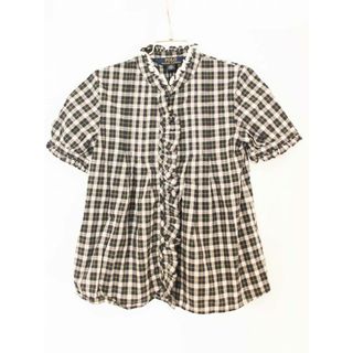 ラルフローレン(Ralph Lauren)の【夏物 新入荷!】[ラルフローレン/Ralph Lauren]120cm 半袖ブラウス/半袖シャツ 紺×深緑系【中古】子供服 キッズ kids 女の子 夏 tops 624042(シャツ/カットソー)