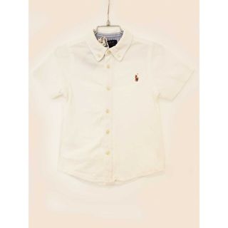 ラルフローレン(Ralph Lauren)の【夏物 新入荷!】[ラルフローレン/Ralph Lauren]100cm 半袖カットソーシャツ 白 フォーマル お受験 見学会 説明会 お稽古 スクール 通園 結婚式 発表会 謝恩会 冠婚葬祭【中古】子供服 キッズ kids 男の子 夏 tops 624042(シャツ/カットソー)