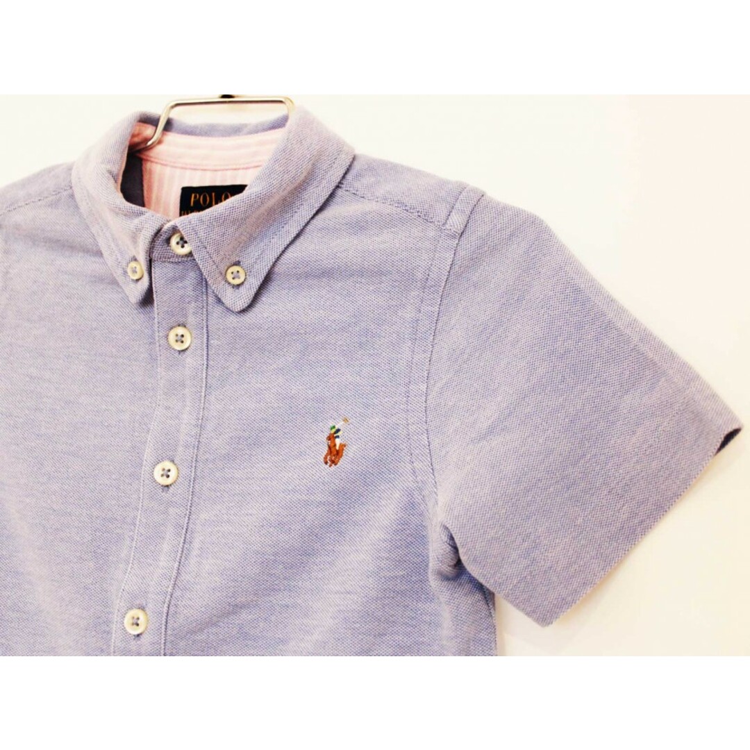 Ralph Lauren(ラルフローレン)の【夏物 新入荷!】[ラルフローレン/Ralph Lauren]110cm 半袖カットソーシャツ ブルー フォーマル お受験 見学会 説明会 お稽古 スクール 通園 結婚式 発表会 謝恩会 冠婚葬祭【中古】子供服 キッズ kids 男の子 夏 tops 624042 キッズ/ベビー/マタニティのベビー服(~85cm)(シャツ/カットソー)の商品写真