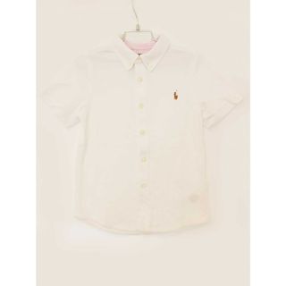 ラルフローレン(Ralph Lauren)の【夏物 新入荷!】[ラルフローレン/Ralph Lauren]100cm 半袖カットソーシャツ 白 フォーマル お受験 見学会 説明会 お稽古 スクール 通園 結婚式 発表会 謝恩会 冠婚葬祭【中古】子供服 キッズ kids 男の子 女の子 夏 tops 624042(シャツ/カットソー)