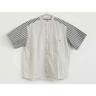 【夏物 新入荷!】†フィス/FITH†120cm 半袖シャツ アイボリー×黒 22年製【中古】子供服 キッズ kids 男の子 夏 tops 624042(シャツ/カットソー)