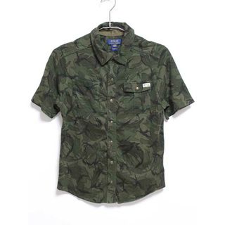 ラルフローレン(Ralph Lauren)の【夏物 新入荷!】‡ラルフローレン/Ralph Lauren‡160cm 半袖カットソーシャツ カーキ【中古】子供服 キッズ kids ジュニア 男の子 夏 tops 624042(シャツ/カットソー)