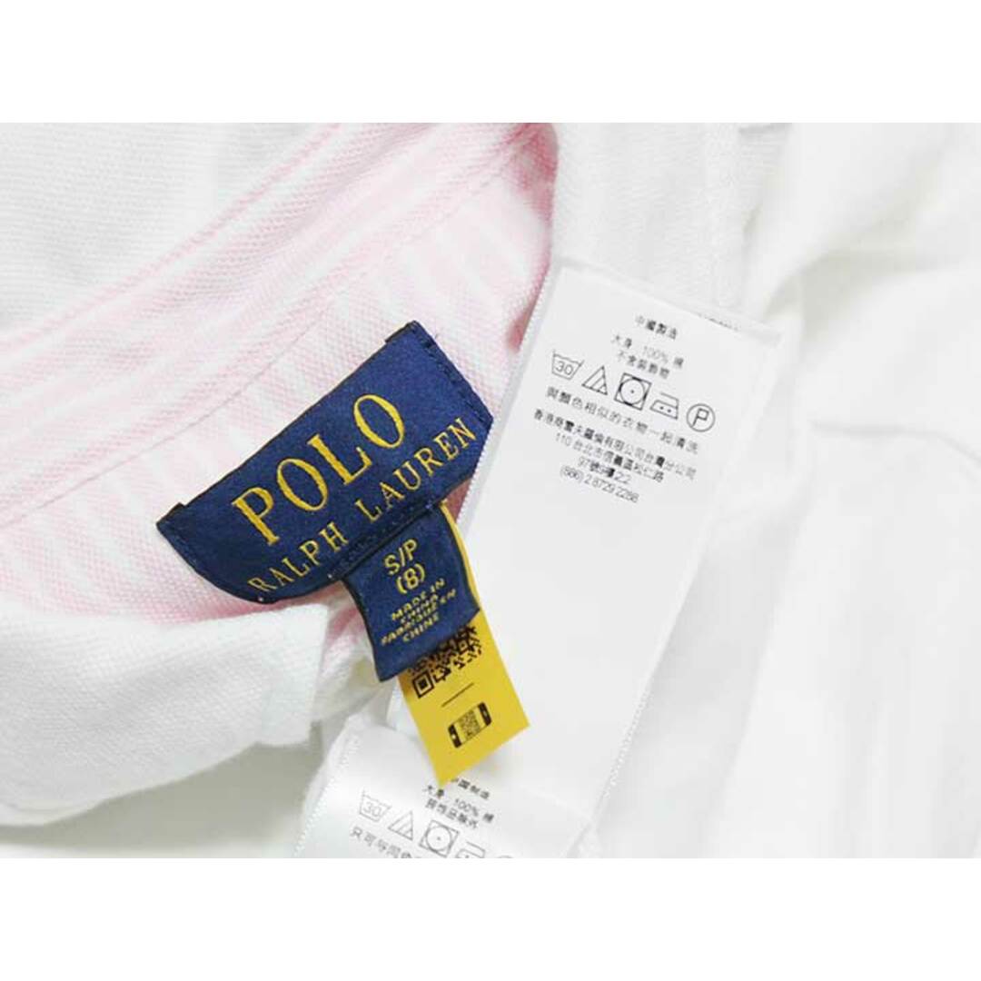 Ralph Lauren(ラルフローレン)の【夏物 新入荷!】‡ラルフローレン/Ralph Lauren‡140cm 半袖カットソーシャツ 白【中古】子供服 キッズ kids ジュニア 男の子 夏 tops 624042 キッズ/ベビー/マタニティのベビー服(~85cm)(シャツ/カットソー)の商品写真