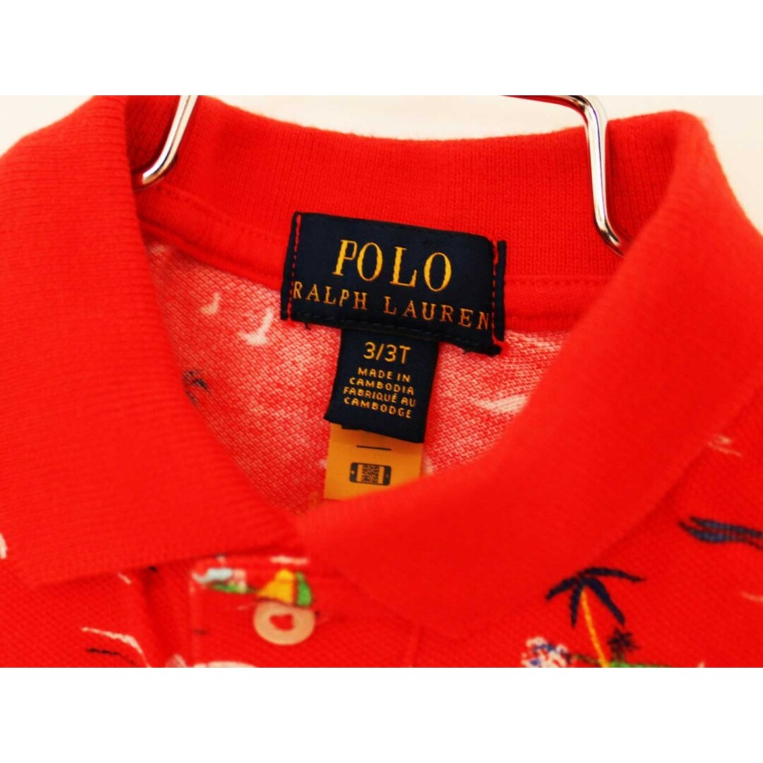 Ralph Lauren(ラルフローレン)の【夏物 新入荷!】[ラルフローレン/Ralph Lauren]100cm 半袖ポロシャツ 赤【中古】子供服 キッズ kids 男の子 女の子 夏 tops 624042 キッズ/ベビー/マタニティのベビー服(~85cm)(その他)の商品写真