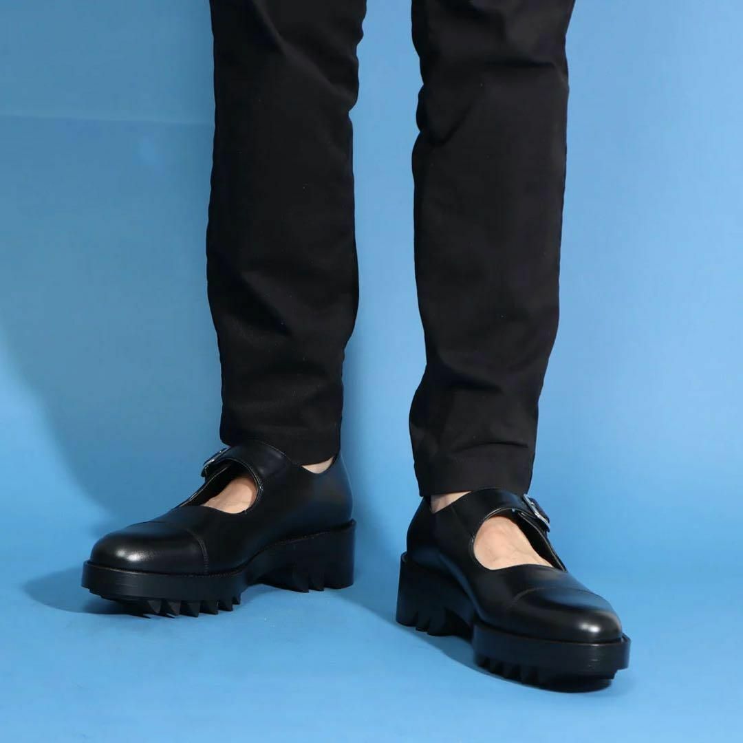 LAWPSIA 本革シャークソールシングルモンクストラップシューズ メンズの靴/シューズ(その他)の商品写真