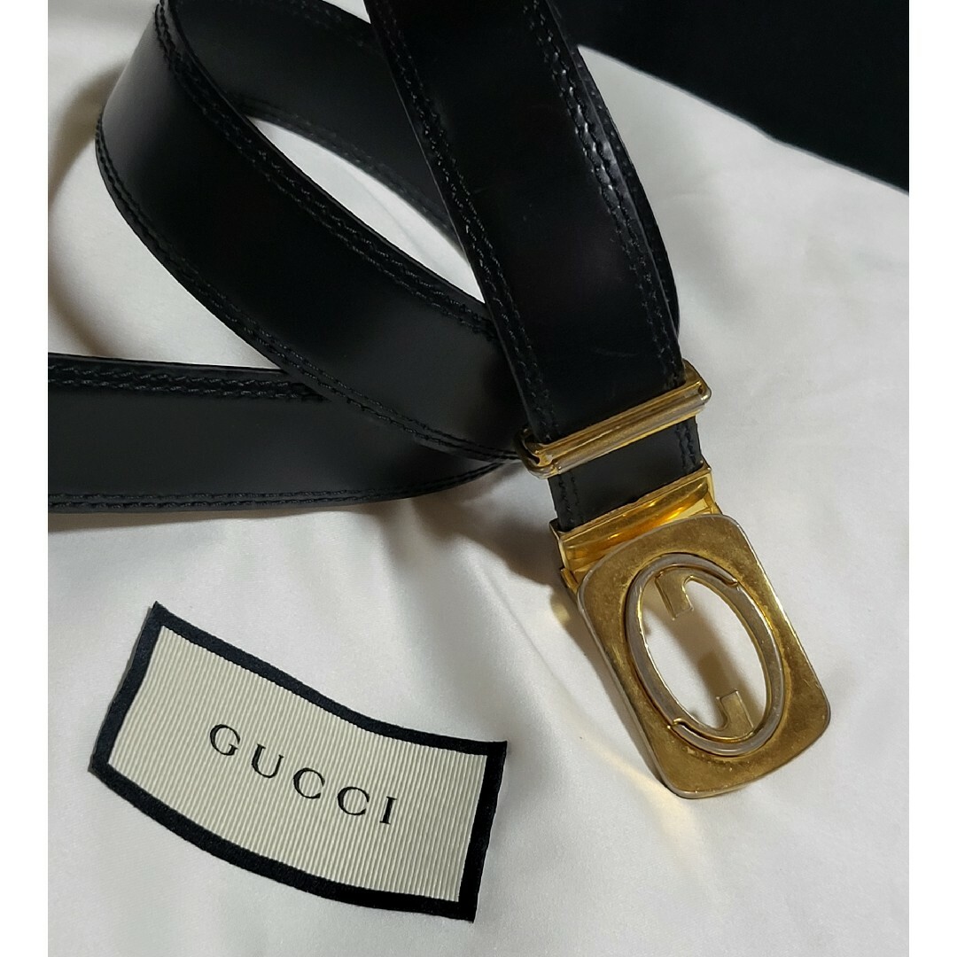 Gucci(グッチ)の◆GUCCI グッチ◆GGロゴバックル メンズ ベルト ブラック メンズのファッション小物(ベルト)の商品写真