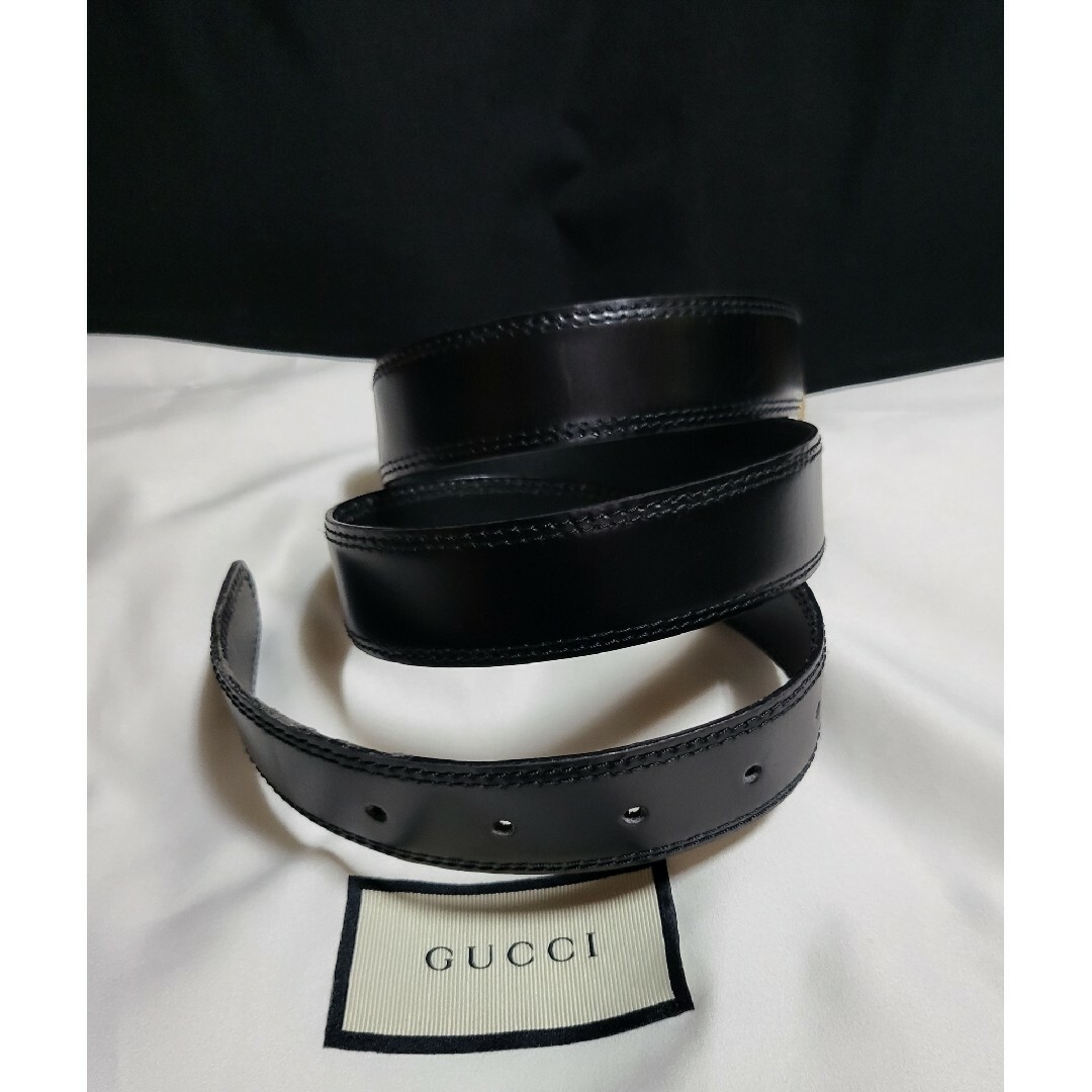 Gucci(グッチ)の◆GUCCI グッチ◆GGロゴバックル メンズ ベルト ブラック メンズのファッション小物(ベルト)の商品写真