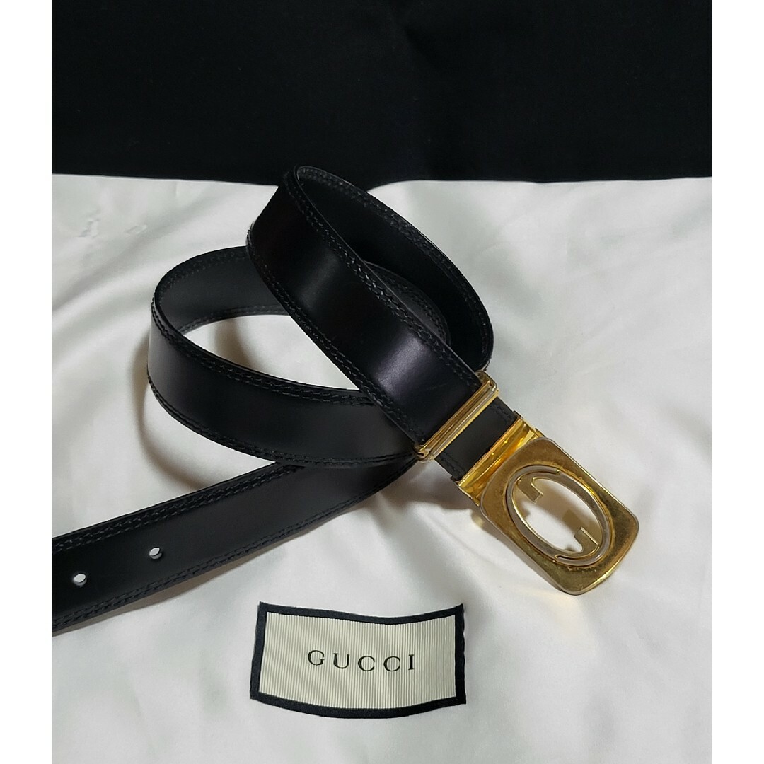 Gucci(グッチ)の◆GUCCI グッチ◆GGロゴバックル メンズ ベルト ブラック メンズのファッション小物(ベルト)の商品写真