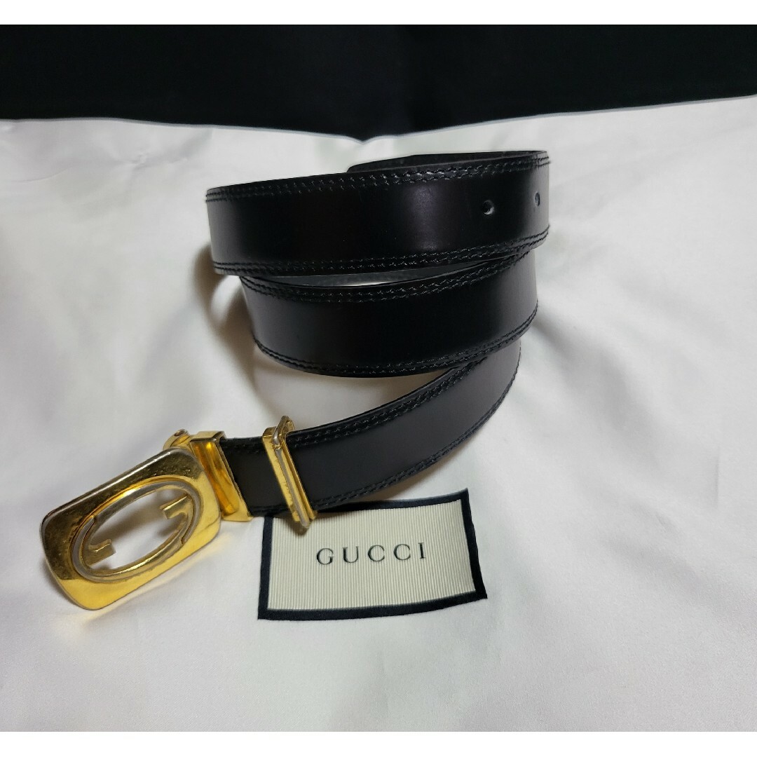 Gucci(グッチ)の◆GUCCI グッチ◆GGロゴバックル メンズ ベルト ブラック メンズのファッション小物(ベルト)の商品写真