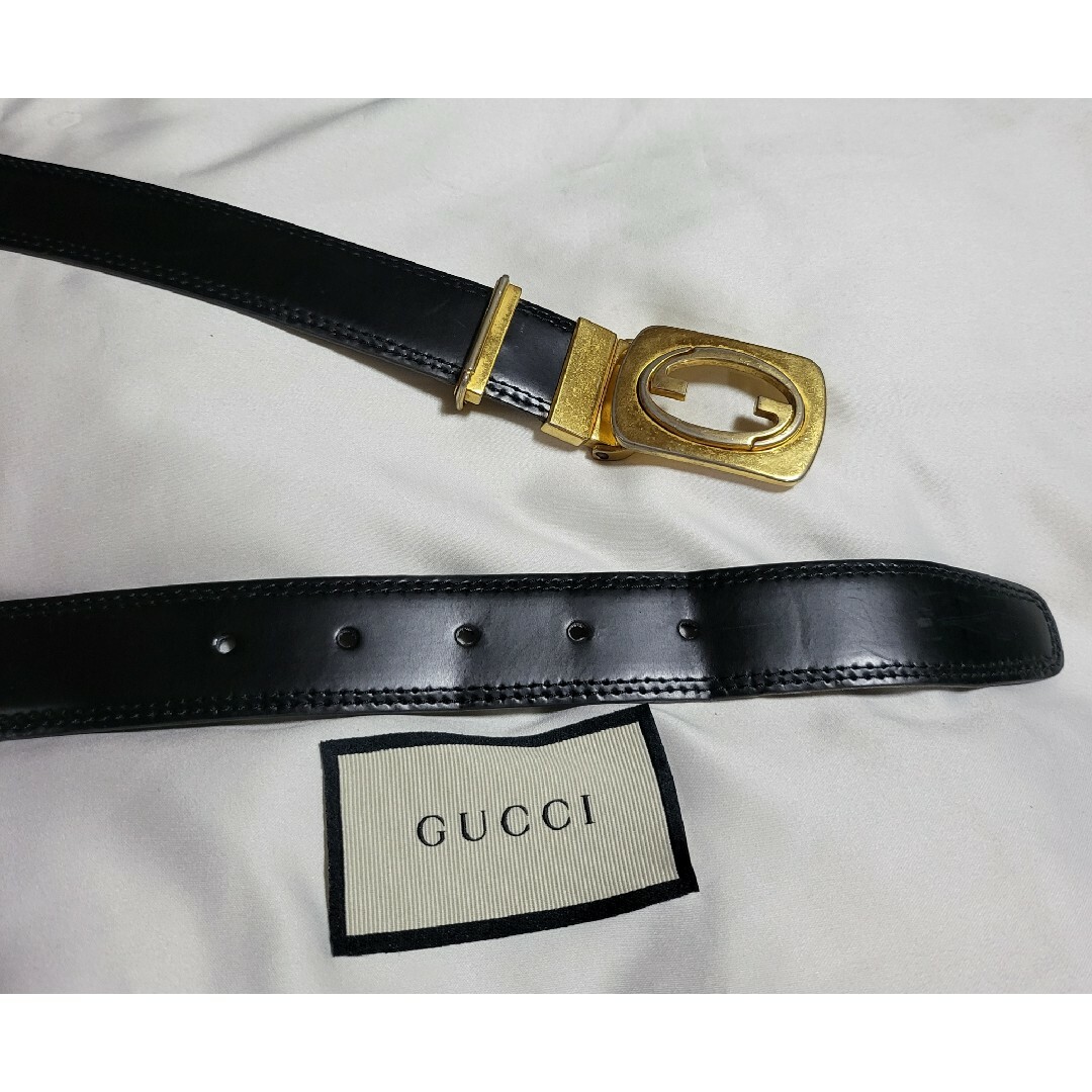 Gucci(グッチ)の◆GUCCI グッチ◆GGロゴバックル メンズ ベルト ブラック メンズのファッション小物(ベルト)の商品写真