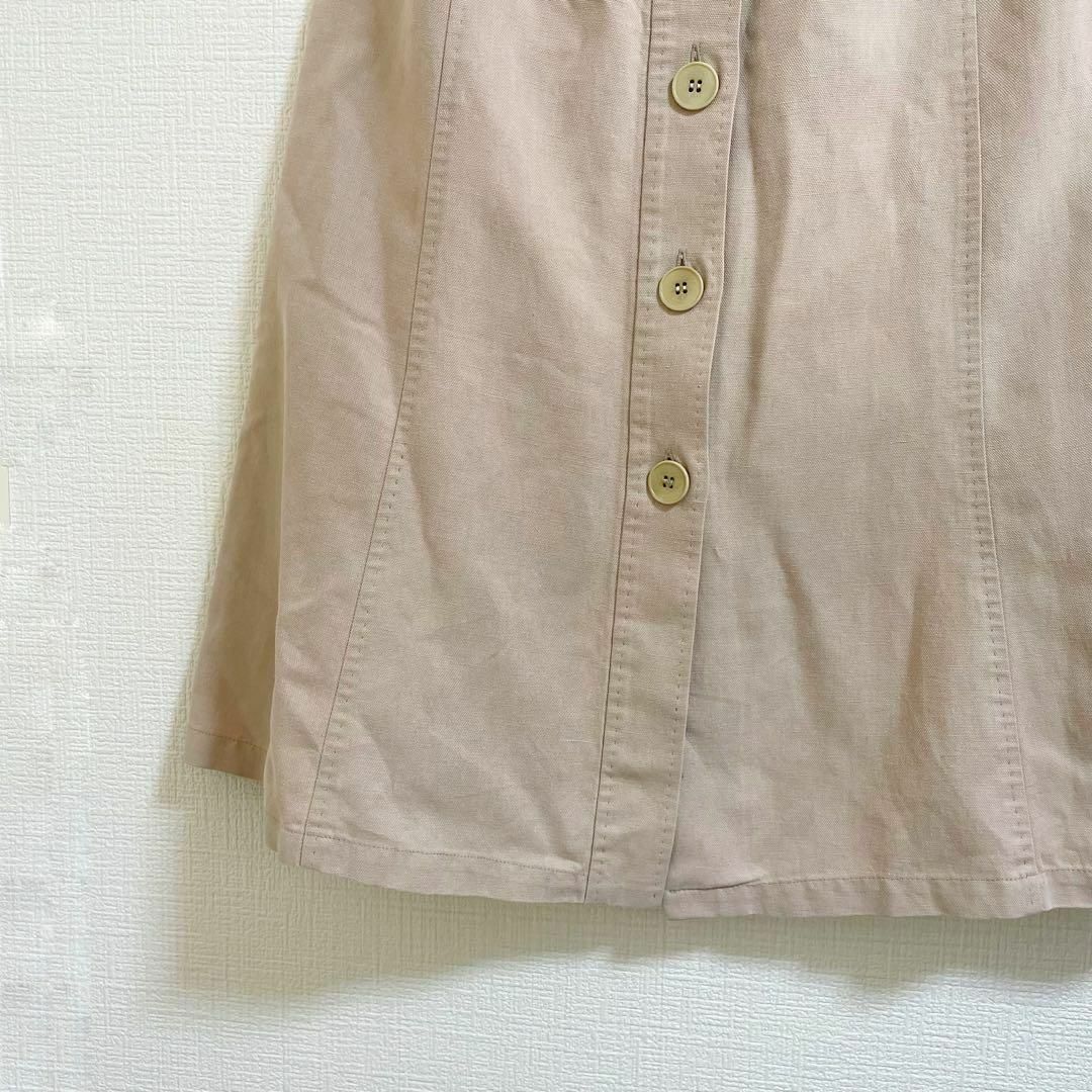 Max Mara(マックスマーラ)のマックスマーラ　ロングスカート　イタリア製　コットン　茶　春　マキシ丈 レディースのスカート(ロングスカート)の商品写真