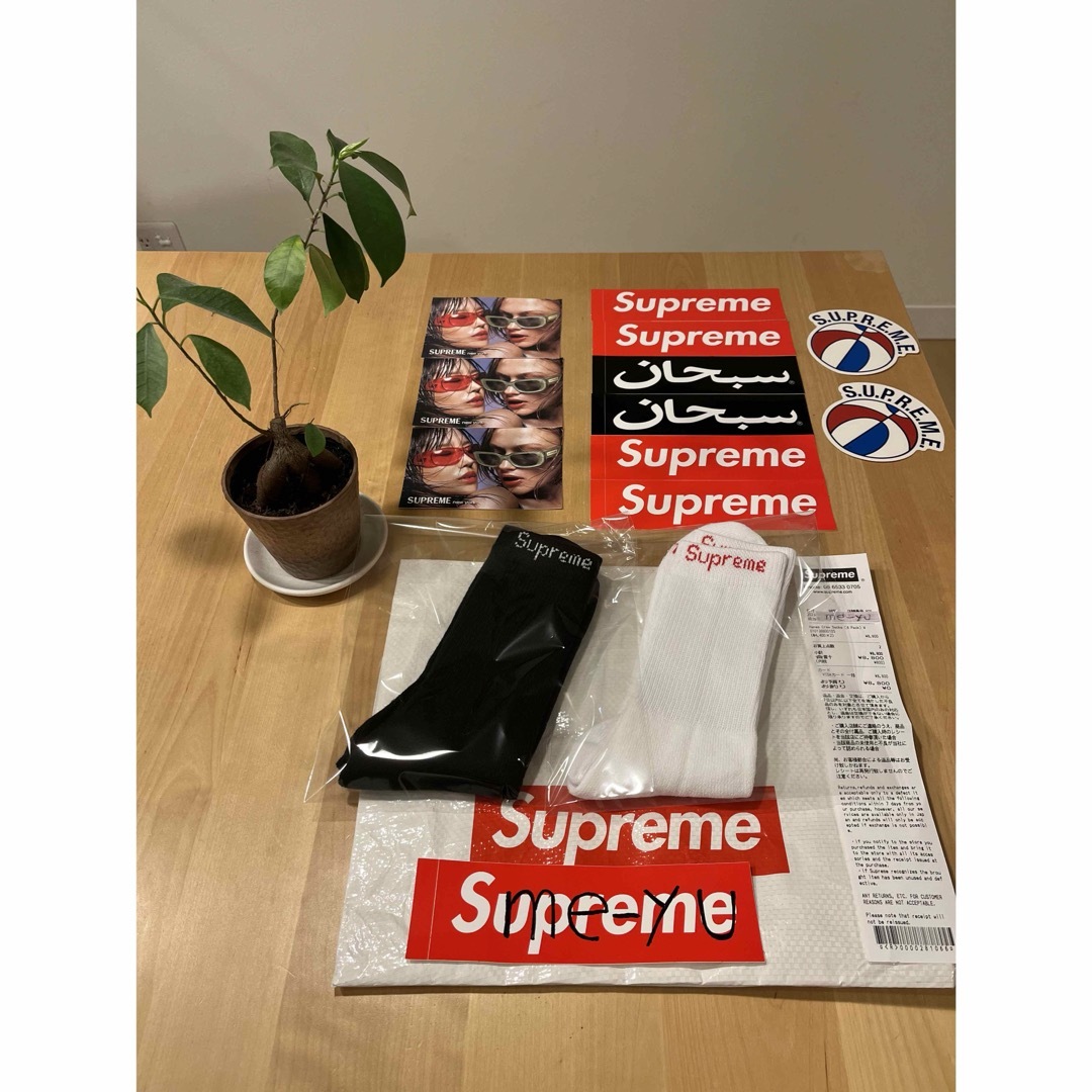Supreme(シュプリーム)のSupreme/Hanes Crew Socks ヘインズ　ソックス　白1足 メンズのレッグウェア(ソックス)の商品写真