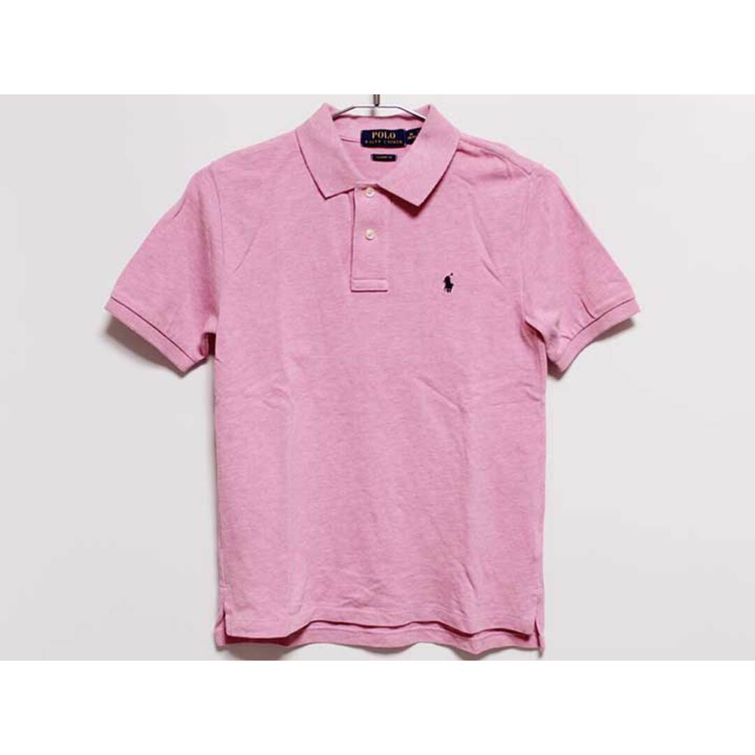 Ralph Lauren(ラルフローレン)の【夏物 新入荷!】‡ラルフローレン/Ralph Lauren‡150cm 半袖ポロシャツ ピンク【中古】子供服 キッズ kids ジュニア 男の子 夏 tops 624042 キッズ/ベビー/マタニティのベビー服(~85cm)(その他)の商品写真