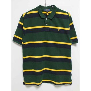 ラルフローレン(Ralph Lauren)の【夏物 新入荷!】‡ラルフローレン/Ralph Lauren‡170cm 半袖ポロシャツ グリーン×紺【中古】子供服 キッズ kids ジュニア 男の子 夏 tops 624042(その他)