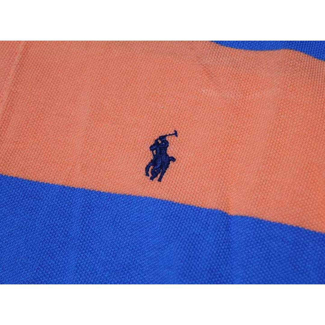 Ralph Lauren(ラルフローレン)の【夏物 新入荷!】‡ラルフローレン/Ralph Lauren‡150cm 半袖ポロシャツ ブルー×オレンジ【中古】子供服 キッズ kids ジュニア 男の子 夏 tops 624042 キッズ/ベビー/マタニティのベビー服(~85cm)(その他)の商品写真