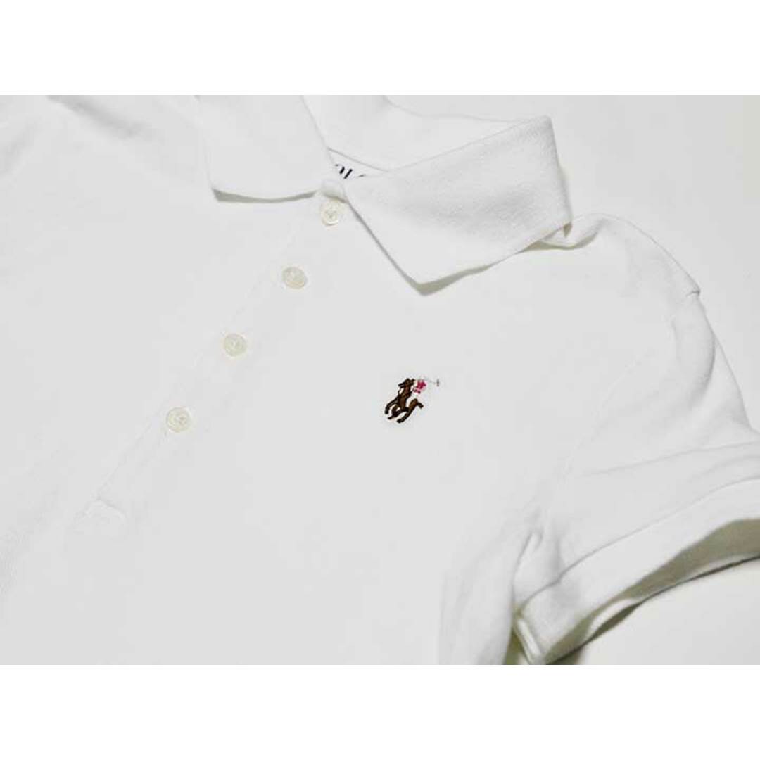 Ralph Lauren(ラルフローレン)の【夏物 新入荷!】‡ラルフローレン/Ralph Lauren‡140cm 半袖ポロシャツ 白系【中古】子供服 キッズ kids ジュニア 女の子 夏 tops 624042 キッズ/ベビー/マタニティのベビー服(~85cm)(その他)の商品写真