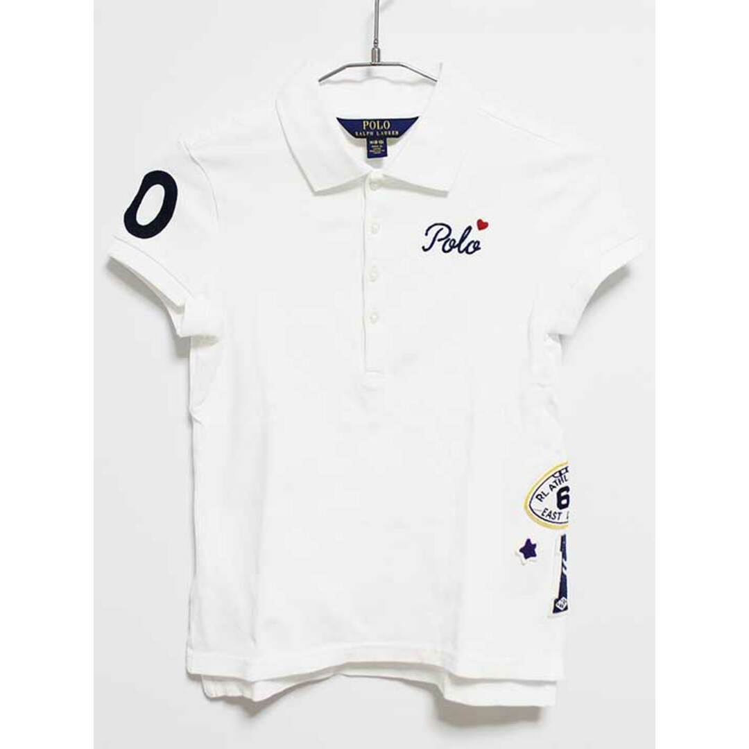 Ralph Lauren(ラルフローレン)の【夏物 新入荷!】‡ラルフローレン/Ralph Lauren‡140cm 半袖ポロシャツ 白系【中古】子供服 キッズ kids ジュニア 女の子 夏 tops 624042 キッズ/ベビー/マタニティのベビー服(~85cm)(その他)の商品写真