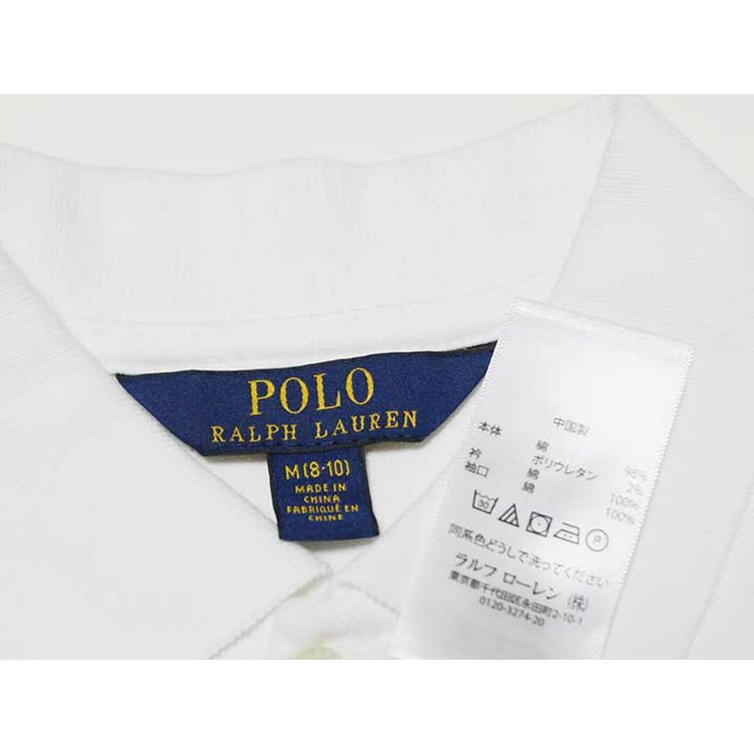 Ralph Lauren(ラルフローレン)の【夏物 新入荷!】‡ラルフローレン/Ralph Lauren‡140cm 半袖ポロシャツ 白系【中古】子供服 キッズ kids ジュニア 女の子 夏 tops 624042 キッズ/ベビー/マタニティのベビー服(~85cm)(その他)の商品写真