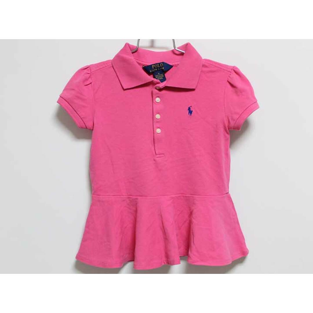 Ralph Lauren(ラルフローレン)の【夏物 新入荷!】‡ラルフローレン/Ralph Lauren‡120cm 半袖ポロシャツ ピンク【中古】子供服 キッズ kids 女の子 夏 tops 624042 キッズ/ベビー/マタニティのベビー服(~85cm)(その他)の商品写真