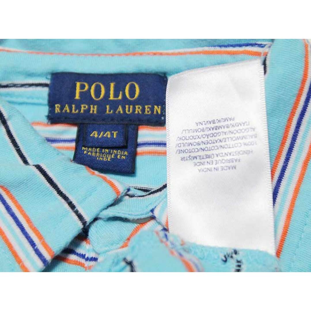 Ralph Lauren(ラルフローレン)の【夏物 新入荷!】‡ラルフローレン/Ralph Lauren‡110cm 半袖ポロシャツ ブルー系【中古】子供服 キッズ kids 男の子 夏 tops 624042 キッズ/ベビー/マタニティのベビー服(~85cm)(その他)の商品写真