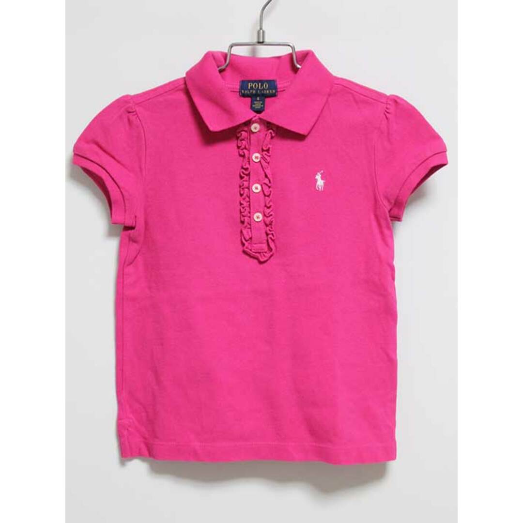 Ralph Lauren(ラルフローレン)の【夏物 新入荷!】‡ラルフローレン/Ralph Lauren‡120cm 半袖ポロシャツ ピンク【中古】子供服 キッズ kids 女の子 夏 tops 624042 キッズ/ベビー/マタニティのベビー服(~85cm)(その他)の商品写真