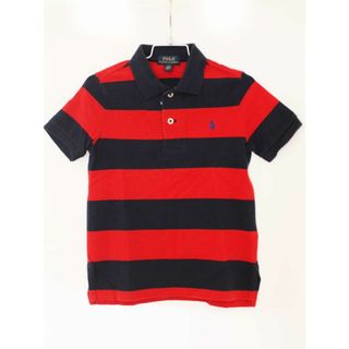 ラルフローレン(Ralph Lauren)の【夏物 新入荷!】[ラルフローレン/Ralph Lauren]110cm 半袖ポロシャツ 紺×赤【中古】子供服 キッズ kids 男の子 夏 tops 624042(その他)