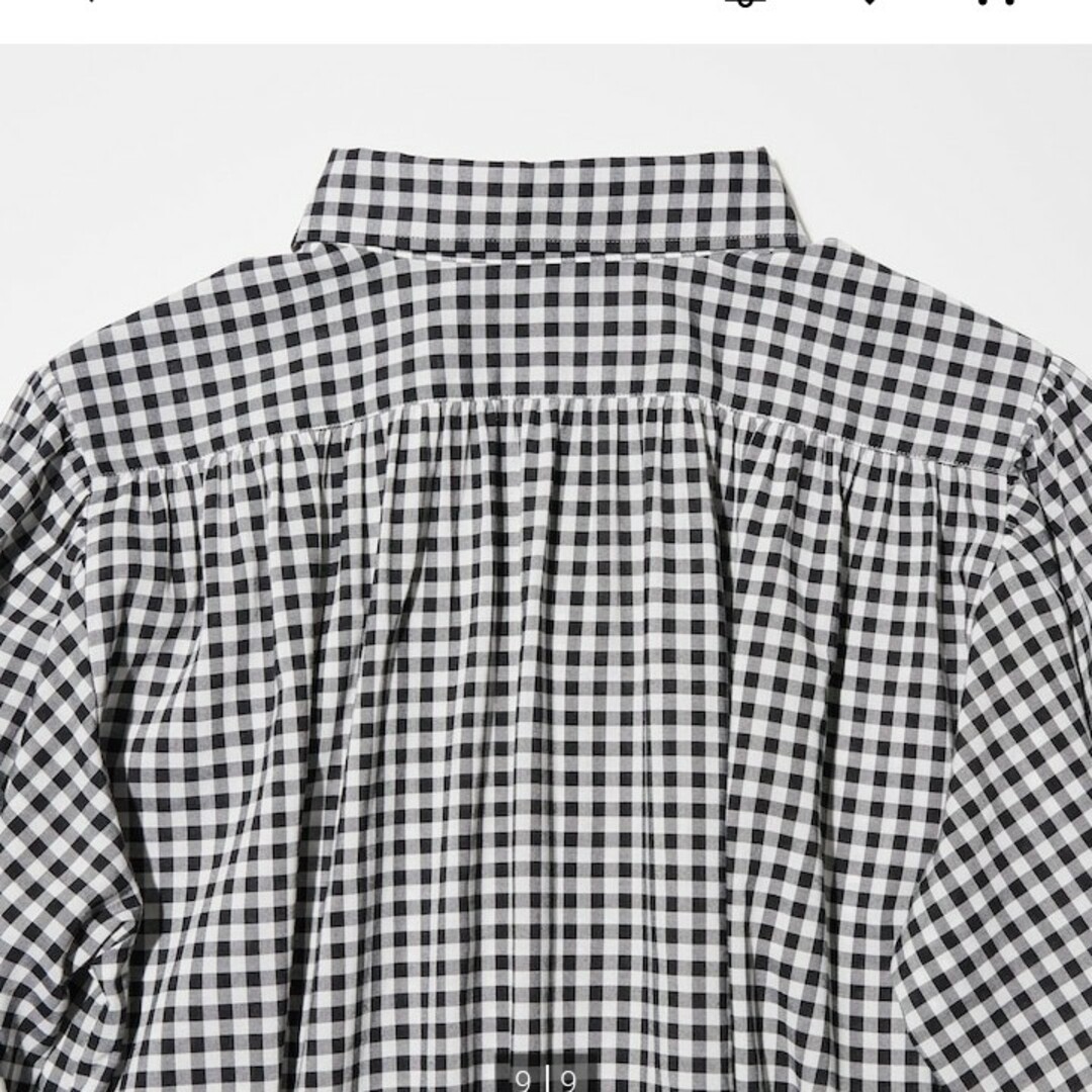 UNIQLO(ユニクロ)のUNIQLO　シアーボリュームチェックブラウス レディースのトップス(シャツ/ブラウス(長袖/七分))の商品写真