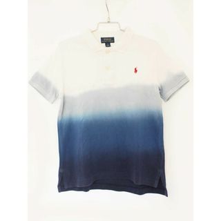 ラルフローレン(Ralph Lauren)の【夏物 新入荷!】[ラルフローレン/Ralph Lauren]120cm 半袖ポロシャツ 白×紺【中古】子供服 キッズ kids 男の子 夏 tops 624042(その他)