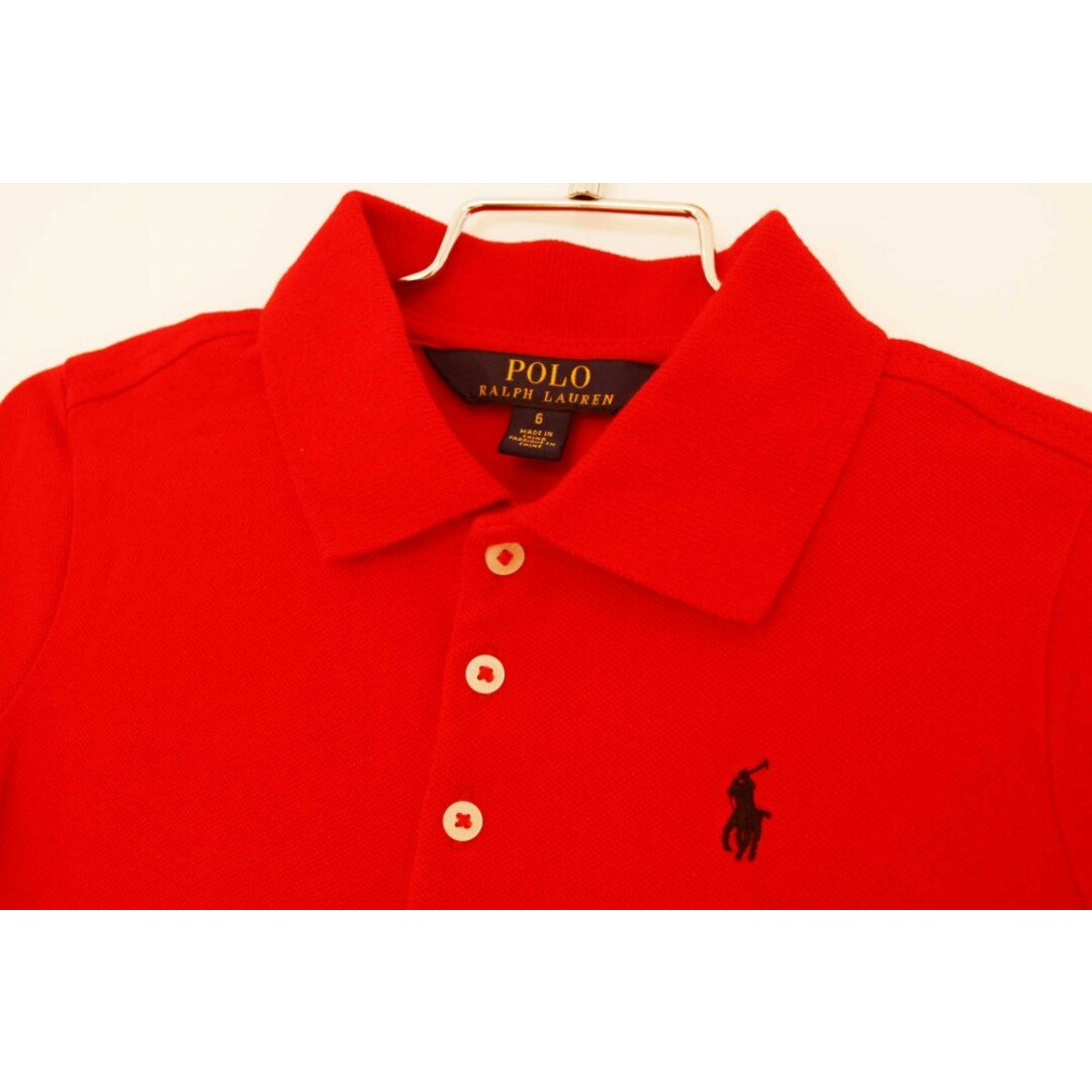 Ralph Lauren(ラルフローレン)の【夏物 新入荷!】[ラルフローレン/Ralph Lauren]120cm 半袖ポロシャツ 赤【中古】子供服 キッズ kids 女の子 夏 tops 624042 キッズ/ベビー/マタニティのベビー服(~85cm)(その他)の商品写真