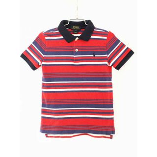 ラルフローレン(Ralph Lauren)の【夏物 新入荷!】[ラルフローレン/Ralph Lauren]120cm 半袖ポロシャツ 赤×紺【中古】子供服 キッズ kids 男の子 夏 tops 624042(その他)