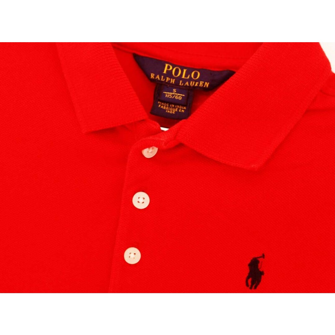 Ralph Lauren(ラルフローレン)の【夏物 新入荷!】[ラルフローレン/Ralph Lauren]115cm 半袖ポロシャツ 赤【中古】子供服 キッズ kids 女の子 夏 tops 624042 キッズ/ベビー/マタニティのベビー服(~85cm)(その他)の商品写真