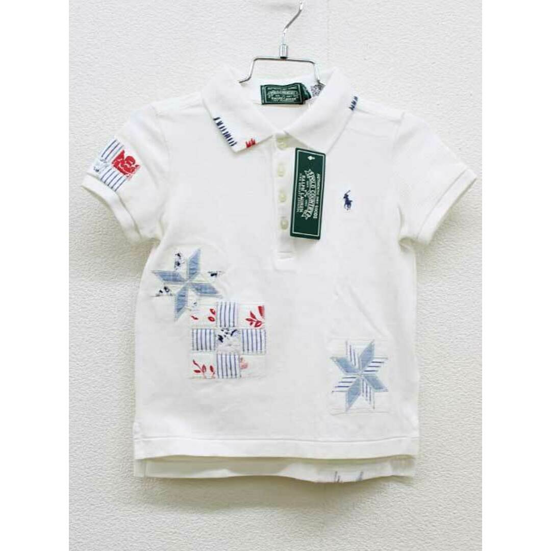 Ralph Lauren(ラルフローレン)の【夏物 新入荷!】新品 未使用品▽ラルフローレン/Ralph Lauren▽110cm 半袖ポロシャツ 白 子供服 キッズ kids 男の子 女の子 夏 tops 524042 キッズ/ベビー/マタニティのベビー服(~85cm)(その他)の商品写真