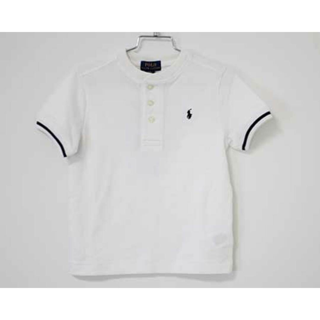 Ralph Lauren(ラルフローレン)の【夏物 新入荷!】新品 未使用品〓ラルフローレン/Ralph Lauren〓110cm 半袖ポロシャツ/カットソー 白  子供服 キッズ kids 男の子 女の子 夏 tops 624042 キッズ/ベビー/マタニティのベビー服(~85cm)(その他)の商品写真