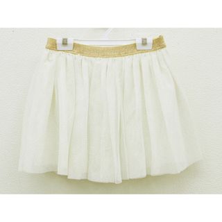 プチバトー(PETIT BATEAU)の【夏物 新入荷!】▲プチバトー/PETIT BATEAU▲140cm(10ans) チュールスカート 白×ゴールド【中古】子供服 キッズ kids ジュニア 女の子 春夏 bottoms 524042(スカート)