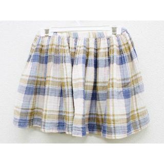 【夏物 新入荷!】＜ボントン/BONTON＞125cm スカート ベージュ×ブルー【中古】子供 キッズ kids 女の子 春夏 bottoms 624042(スカート)