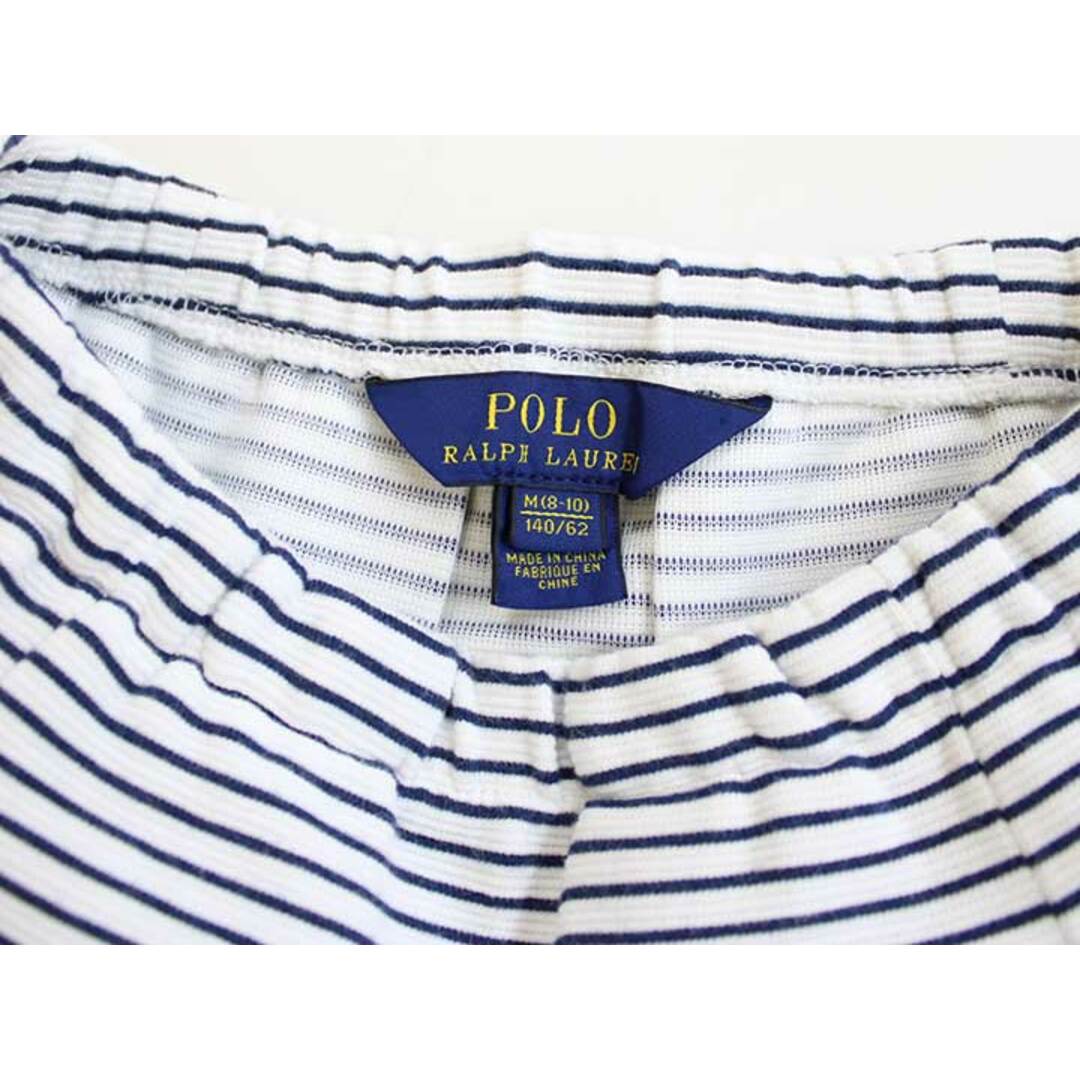 Ralph Lauren(ラルフローレン)の【夏物 新入荷!】＜ラルフローレン/Ralph Lauren＞140cm スカート 白×紺【中古】子供服 キッズ kids ジュニア 女の子 春夏 bottoms 424042 キッズ/ベビー/マタニティのキッズ服女の子用(90cm~)(スカート)の商品写真