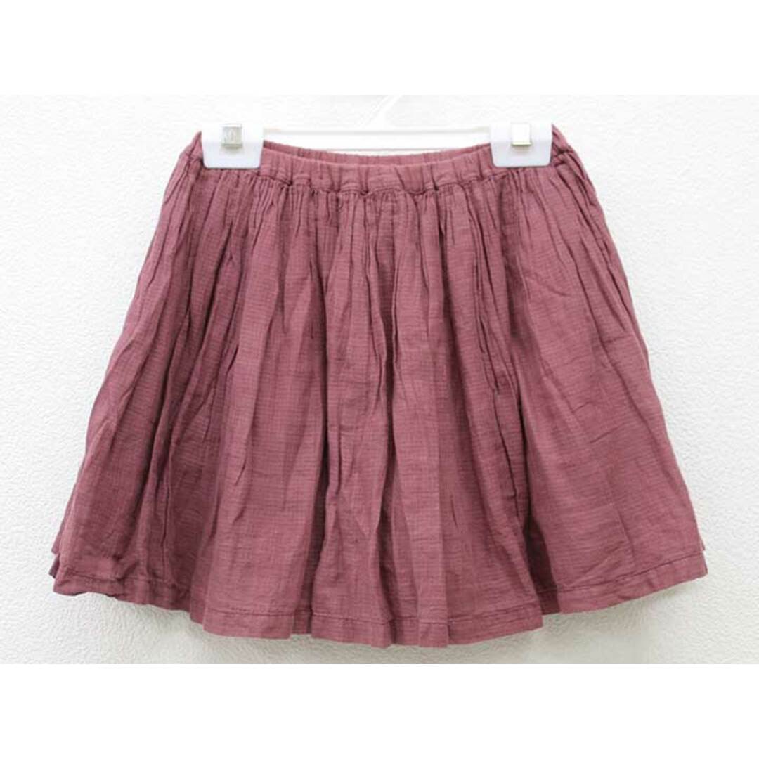 【春夏物 新入荷!】▽ボントン/BONTON▽138cm スカート ワインレッド【中古】子供服 キッズ kids 女の子 春夏 bottoms 524042 キッズ/ベビー/マタニティのキッズ服女の子用(90cm~)(スカート)の商品写真