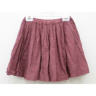 【春夏物 新入荷!】▽ボントン/BONTON▽138cm スカート ワインレッド【中古】子供服 キッズ kids 女の子 春夏 bottoms 524042(スカート)