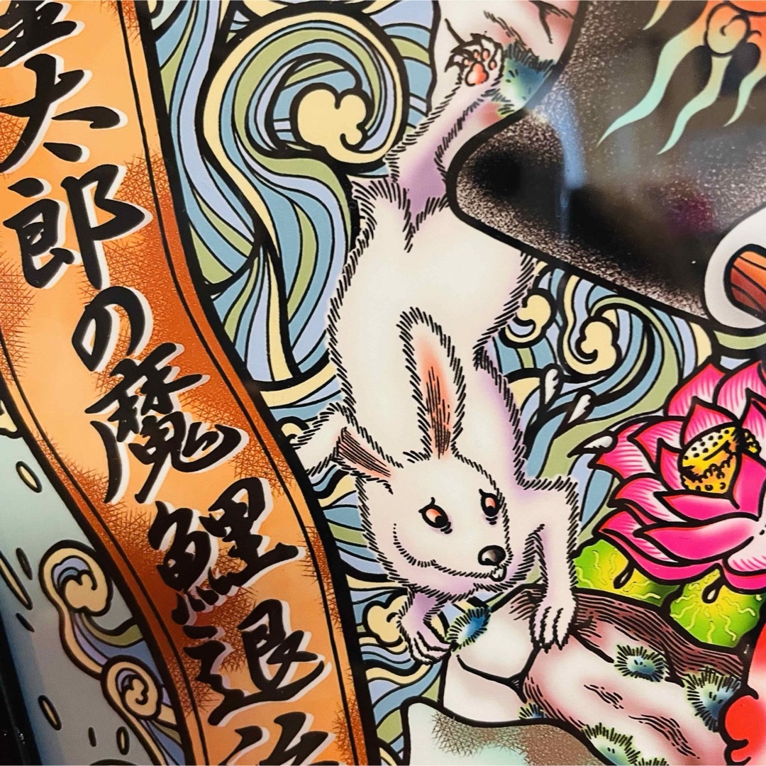 yuichiオリジナル『金太郎の魔鯉退治』A4イラストボード付き ハンドメイドのインテリア/家具(アート/写真)の商品写真