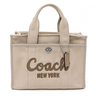 コーチ(COACH)のコーチ COACH カーゴ トート 26 肩掛け 斜め掛け 2WAYバッグ ショルダーバッグ キャンバス CP164 ダーク ナチュラル 未使用品(トートバッグ)