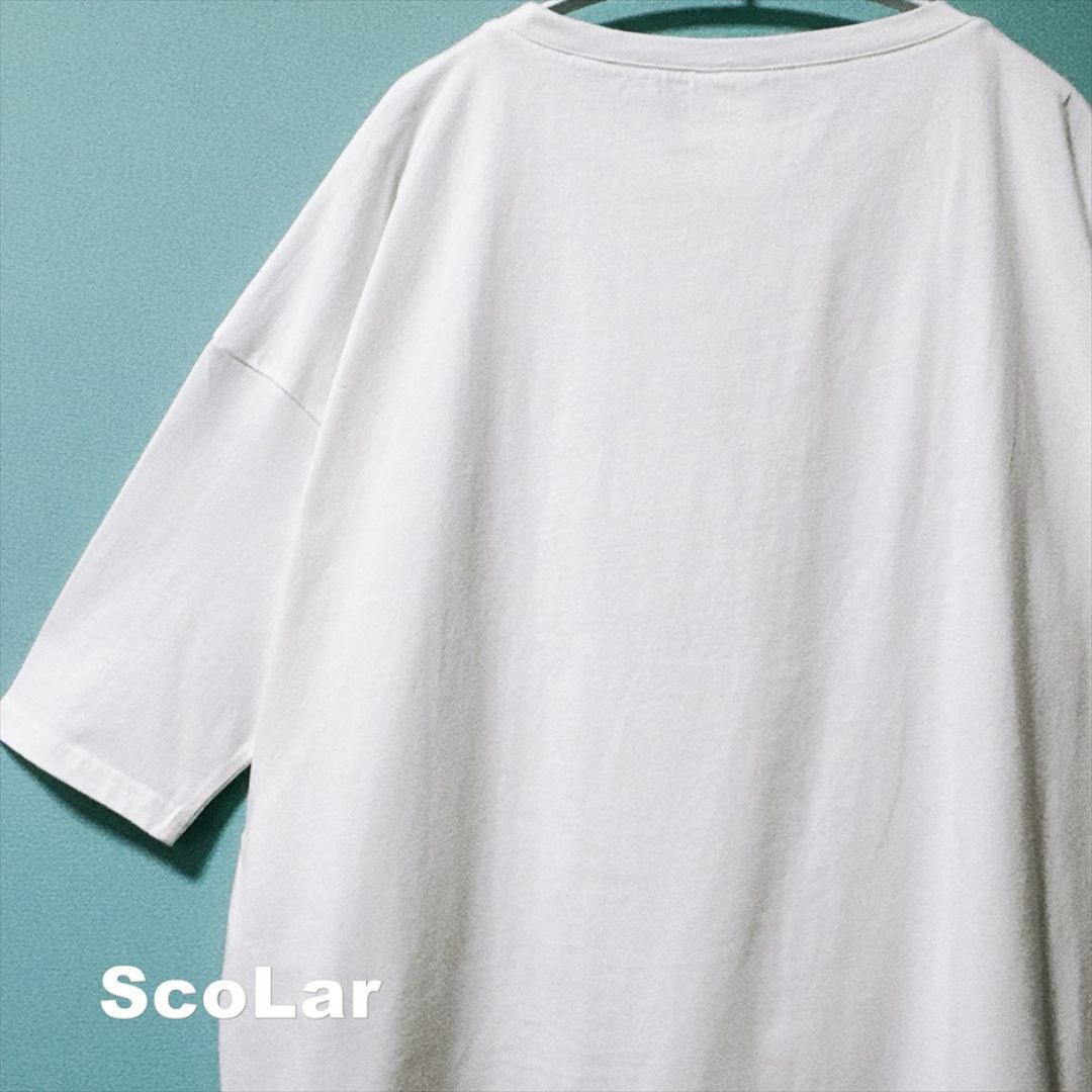 ScoLar(スカラー)の【ScoLar】お洒落スカラーちゃんグラフィック ロングTシャツ タグ付未使用 レディースのトップス(Tシャツ(長袖/七分))の商品写真