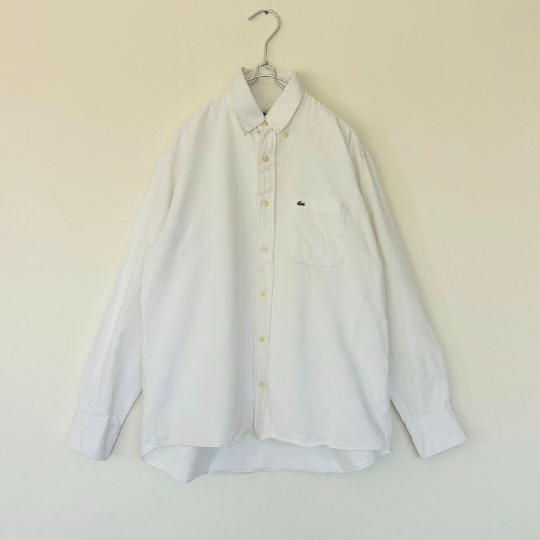 LACOSTE(ラコステ)のLACOSTE　ラコステ　90s 胸ポケット　ワンポイント刺繍ロゴ　BDシャツ メンズのトップス(シャツ)の商品写真