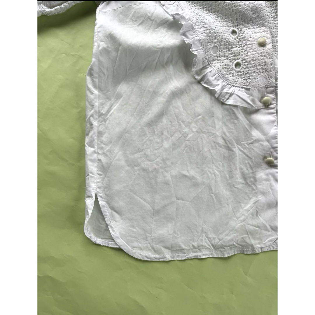 leilian(レリアン)のレリアン　綿レースブラウス　トップス　11 レディースのトップス(シャツ/ブラウス(半袖/袖なし))の商品写真