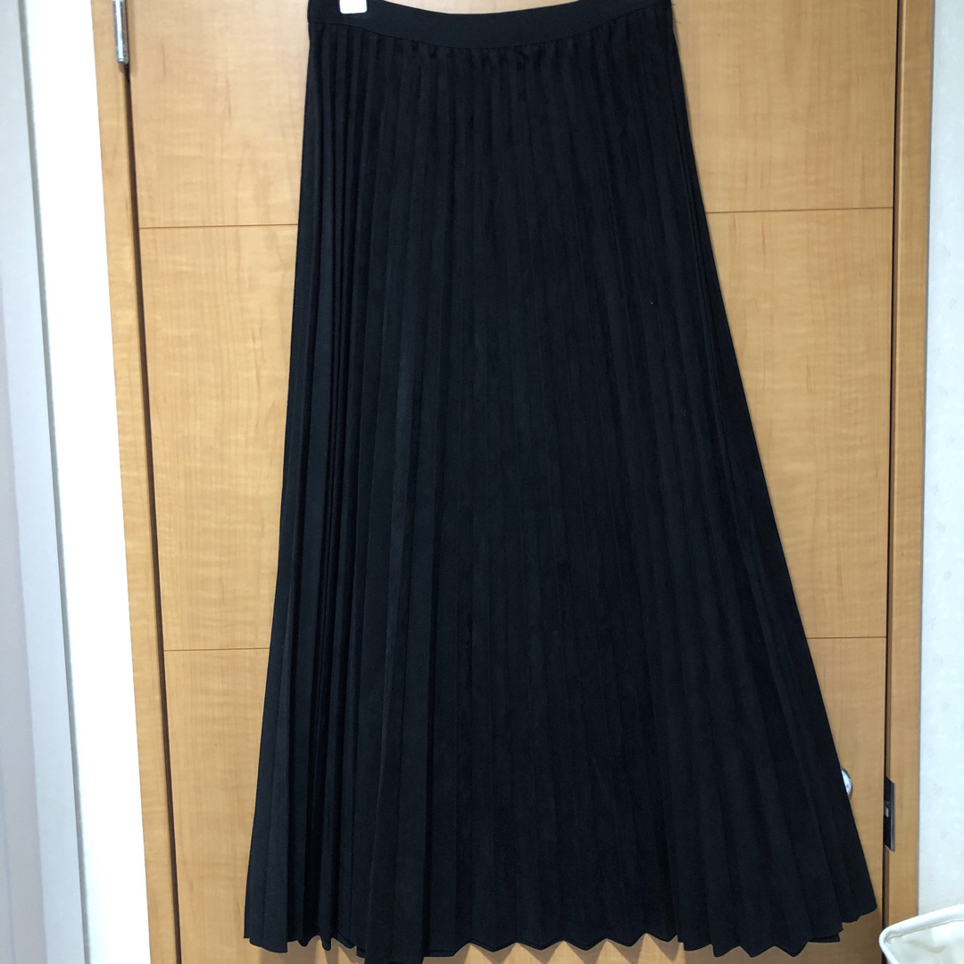 しまむら(シマムラ)のしまむら　スエード風　プリーツスカート レディースのスカート(ロングスカート)の商品写真