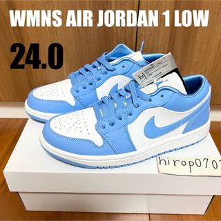 Jordan Brand（NIKE） - NIKE Air Jordan 1 Low エアジョーダン UNC 24cm