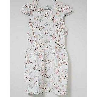 プチバトー(PETIT BATEAU)の【夏物 新入荷!】〓プチバトー/PETIT BATEAU〓152cm(12ans) 半袖ワンピース 白×ピンク×水色 【中古】 子供服 キッズ kids ジュニア 女の子  夏 onepi 324042(ワンピース)