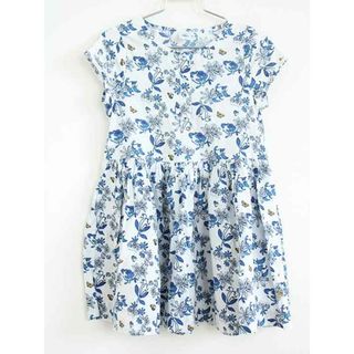 プチバトー(PETIT BATEAU)の【夏物 新入荷!】†プチバトー/PETIT BATEAU†116cm(6ans) 半袖ワンピース/ワンピース 青×白【中古】子供服 キッズ kids  女の子 夏 onepi 624042(ワンピース)