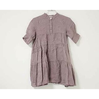 【夏物 新入荷!】〓フィス/FITH〓100cm 半袖ワンピース 茶 ’21年製【中古】 子供服 キッズ kids 女の子  夏 onepi 324042(ワンピース)